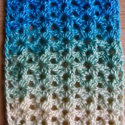 Scarf - Crochet Blue/Green 1