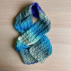 Scarf - Crochet Blue/Green 2