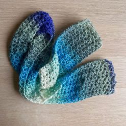 Scarf - Crochet Blue/Green 3