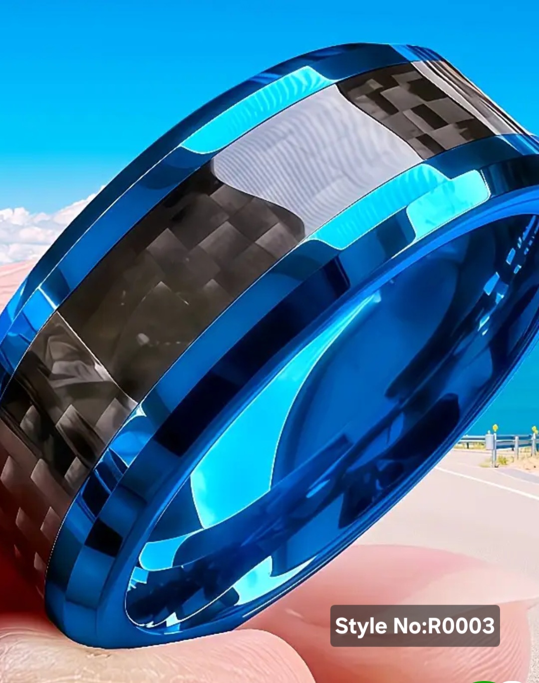 Stainless Steel with Carbon Fiber Ring Stainless Steel with Carbon Fiber Ring