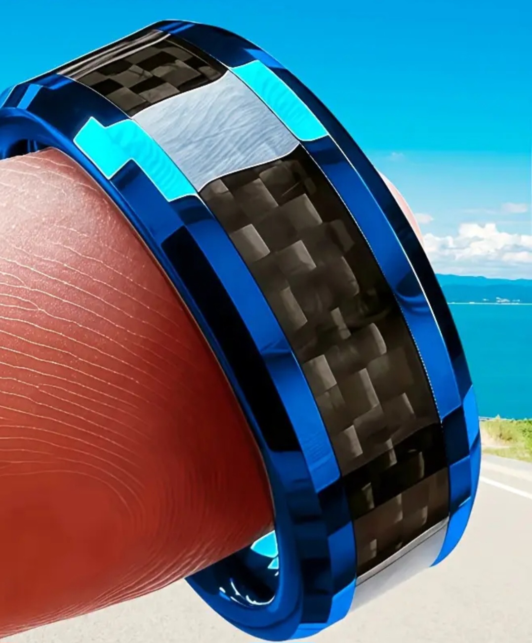 Stainless Steel with Carbon Fiber Ring Stainless Steel with Carbon Fiber Ring