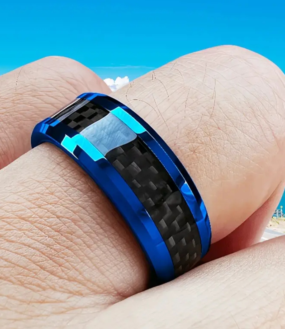 Stainless Steel with Carbon Fiber Ring Stainless Steel with Carbon Fiber Ring