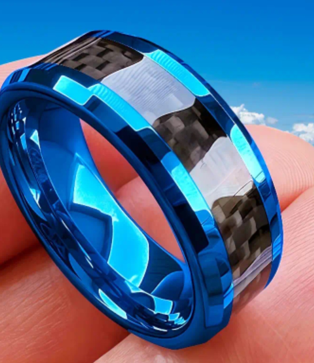 Stainless Steel with Carbon Fiber Ring Stainless Steel with Carbon Fiber Ring
