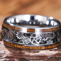 316L Stainless Steel Steampunk Gear Ring