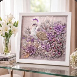 Diamond painting peacock