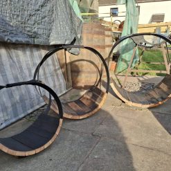 Whiskey barrel Log holder