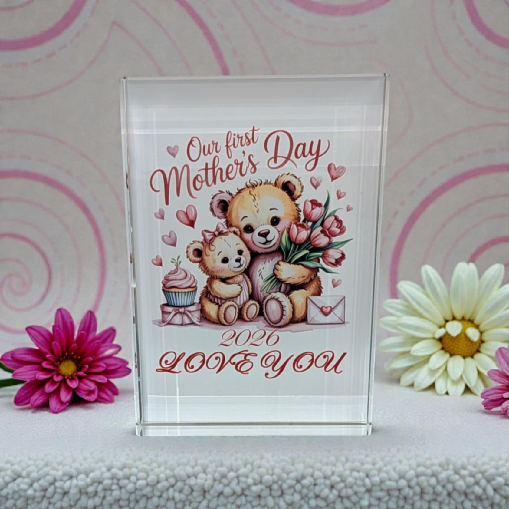 Mother's Day Crystal Block Print Mother's Day Crystal Block Print