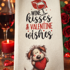 Valentines wine gift bag
