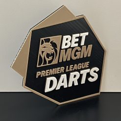 3D Printed BET MGM Darts Sign Plaque Darts gift for Home Bar Pub Man-cave