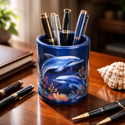 Dolphin Pen Pot