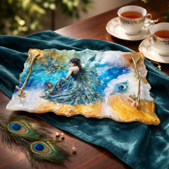 Peacock Fairy Tray