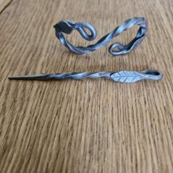 Hand forged celtic styled hair barrette 1