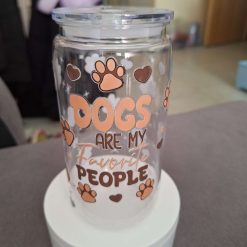 Dog quote 16oz Plastic tumbler