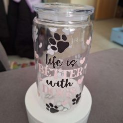 Dogs quote 16oz plastic tumbler