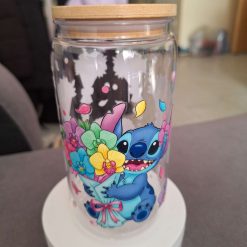 Stitch 16oz plastic tumbler