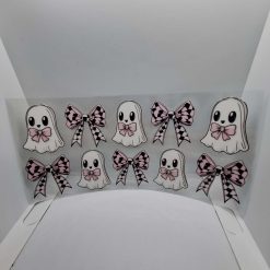 Ghost with bows 16oz UVDTF wrap