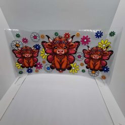 Cow with butterfly wings 16oz UVDTF wrap