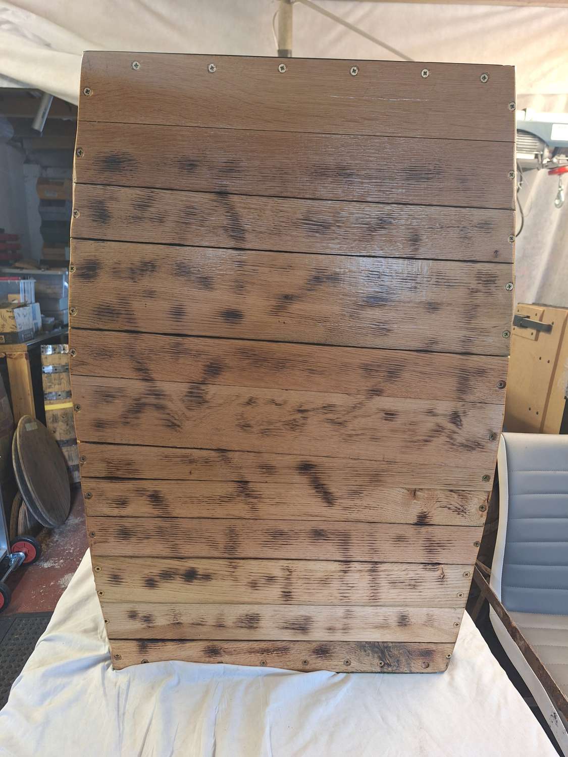 Half barrel drinks cabinet Half barrel drinks cabinet