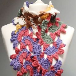 Crochet Flower Scarf