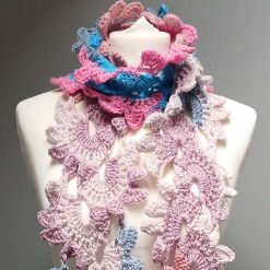Crochet Flower Scarf