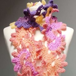 Crochet Flower Scarf