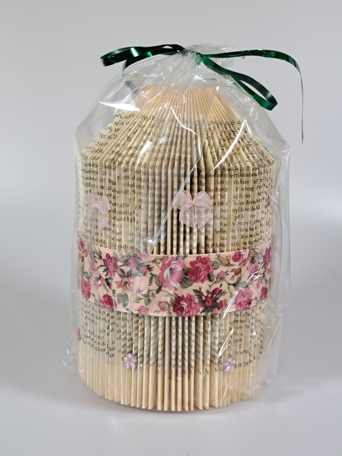 Pink Flower Bookfold Candle Pink Flower Bookfold Candle