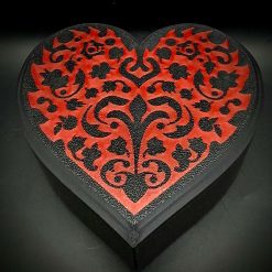 Gothic Heart Jewellery Box, Jewellery Storage, Keepsake Box, Macabre, Trinket Box 6