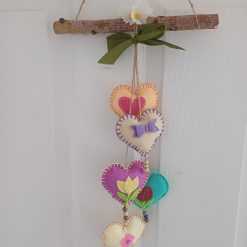 Hearts wall hanging