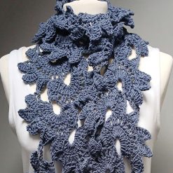 Crochet Flower Scarf
