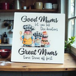 Mother Day Glass Chopping Board / Work Top Saver