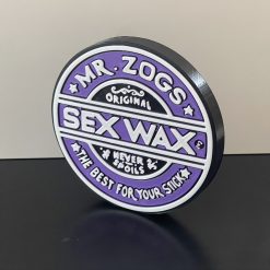 Mr Zogs Sex Wax badge emblem 3D Wall / Shelf / Desk Decorative gift Purple