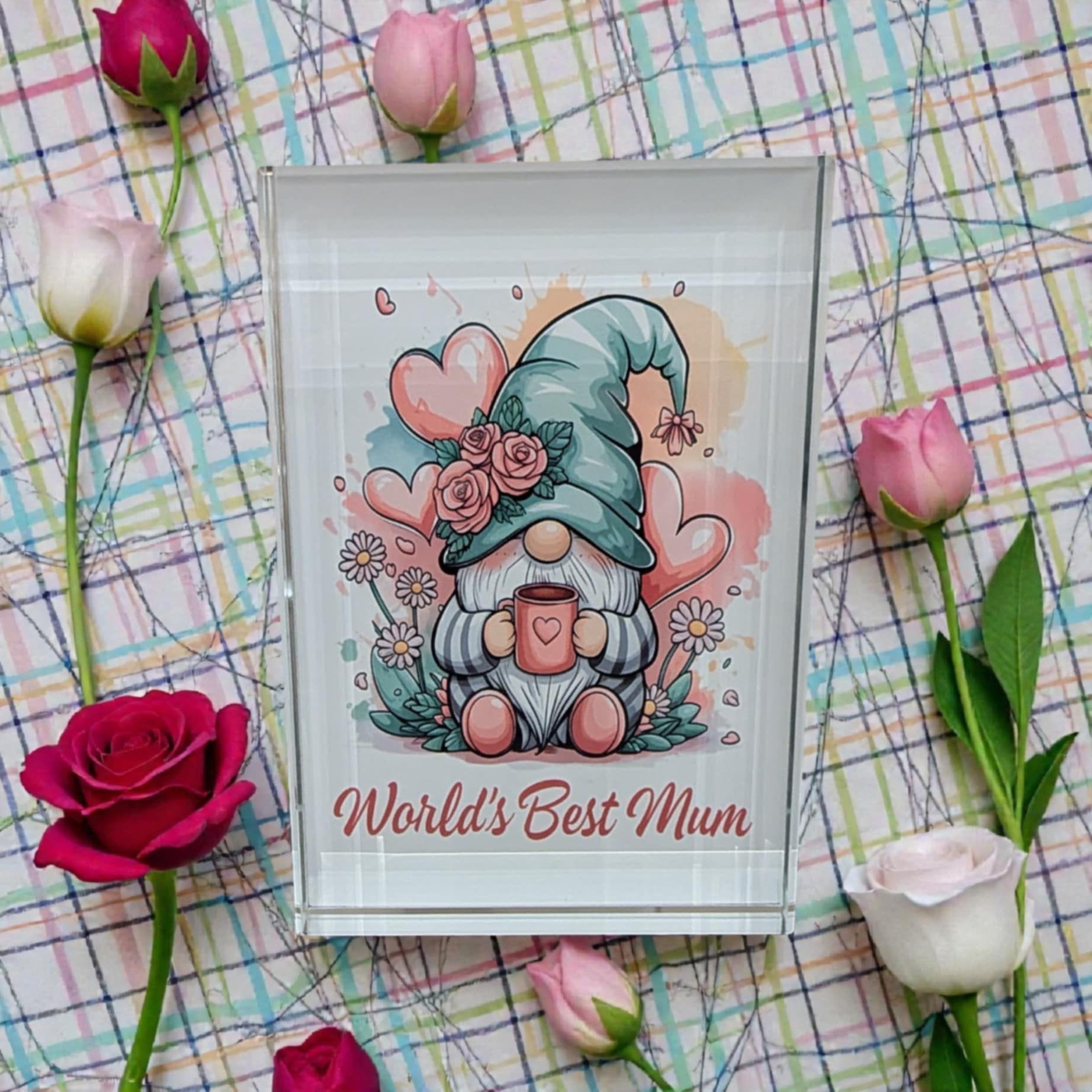 Mother's Day Crystal Block Print Mother's Day Crystal Block Print