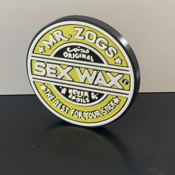 Mr Zogs Sex Wax badge emblem 3D Wall / Shelf / Desk Decorative gift Yellow 2 Mr Zogs Sex Wax badge emblem 3D Wall / Shelf / Desk Decorative gift Yellow 2