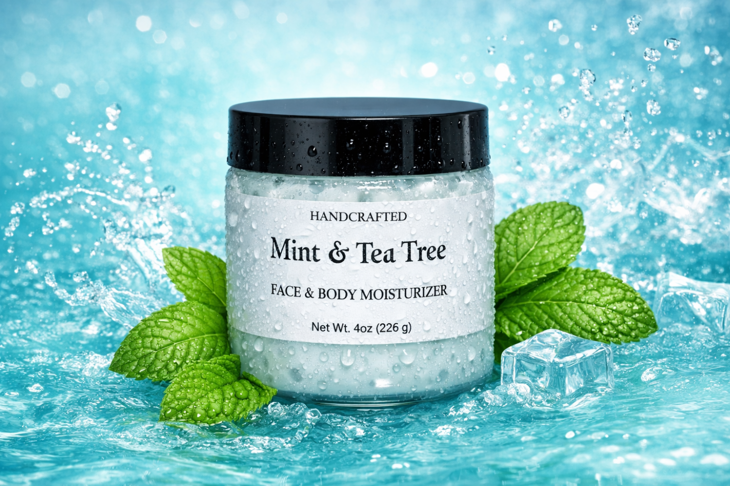 Mint & Tea Tree — Face & Body Moisturiser Mint & Tea Tree — Face & Body Moisturiser