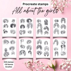 It’s all about the girls procreate 214 brushes 4 It’s all about the girls procreate 214 brushes 4