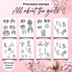 It’s all about the girls procreate 214 brushes 3 It’s all about the girls procreate 214 brushes 3