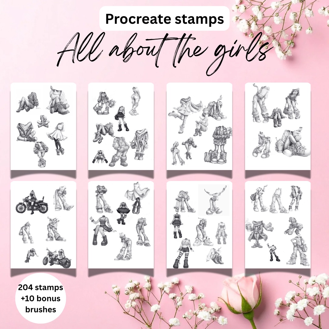 It’s all about the girls procreate 214 brushes It’s all about the girls procreate 214 brushes