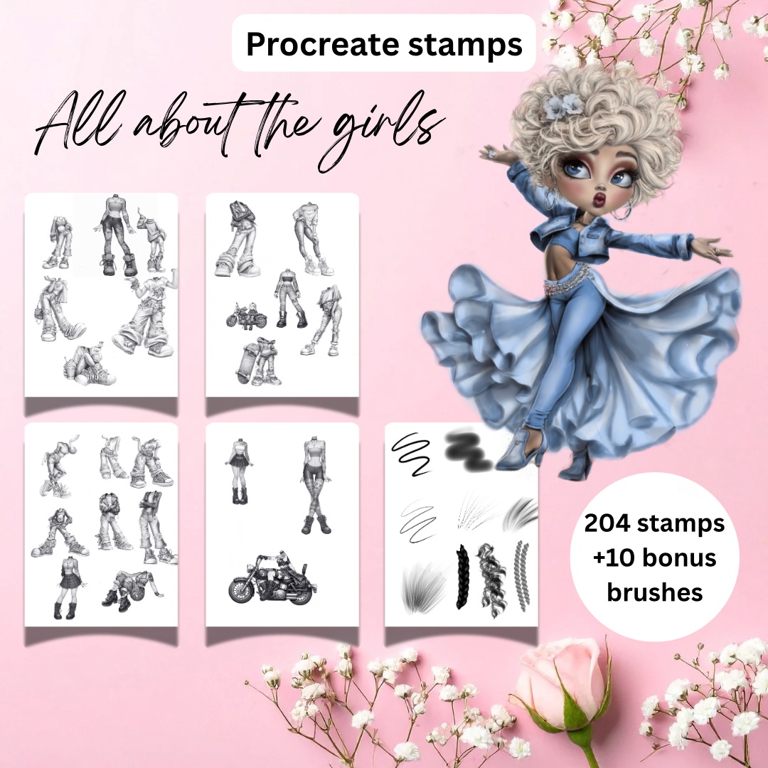 It’s all about the girls procreate 214 brushes It’s all about the girls procreate 214 brushes