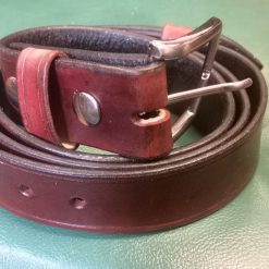 Plain Coloured handmade 1 1/2" Hide Belt 7 Plain Coloured handmade 1 1/2" Hide Belt 7