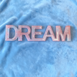 DREAM Free Standing Resin Ornament - Sparkle