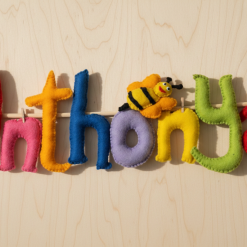 Custom Felt Name Banner | Hand-Stitched Nursery Decor