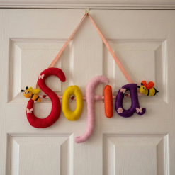 Personalized Felt Name Banner – Custom Theme Nursery Decor