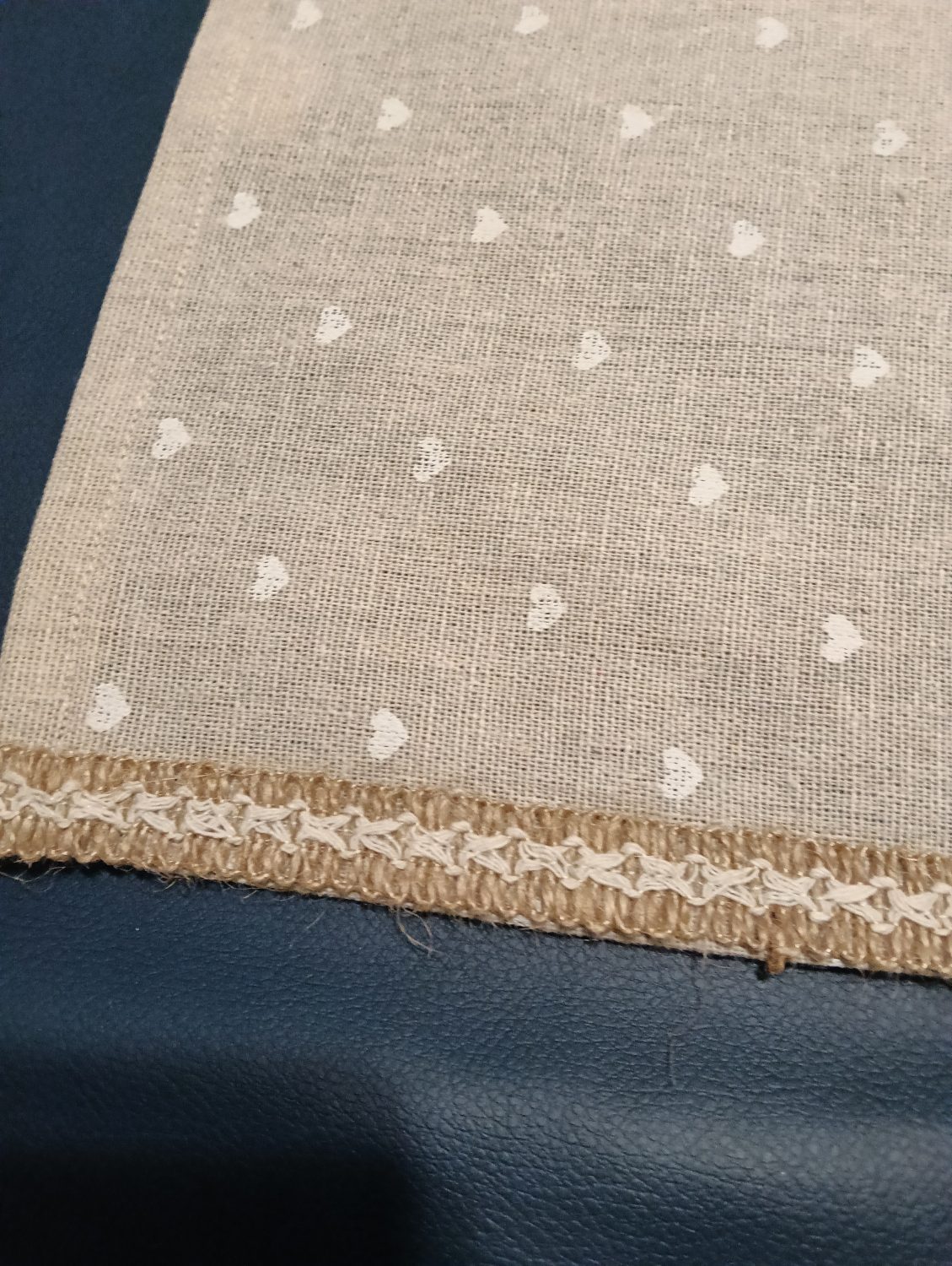 Table Runner - Linen Hearts Table Runner - Linen Hearts