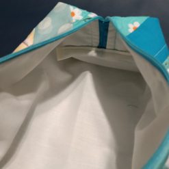 Blue Quilted Zip Pouch 2