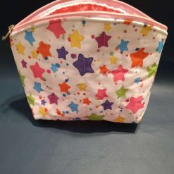 Pretty Quilted Zip Pouch - Stars