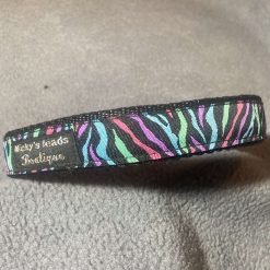 Multi zebra print collar
