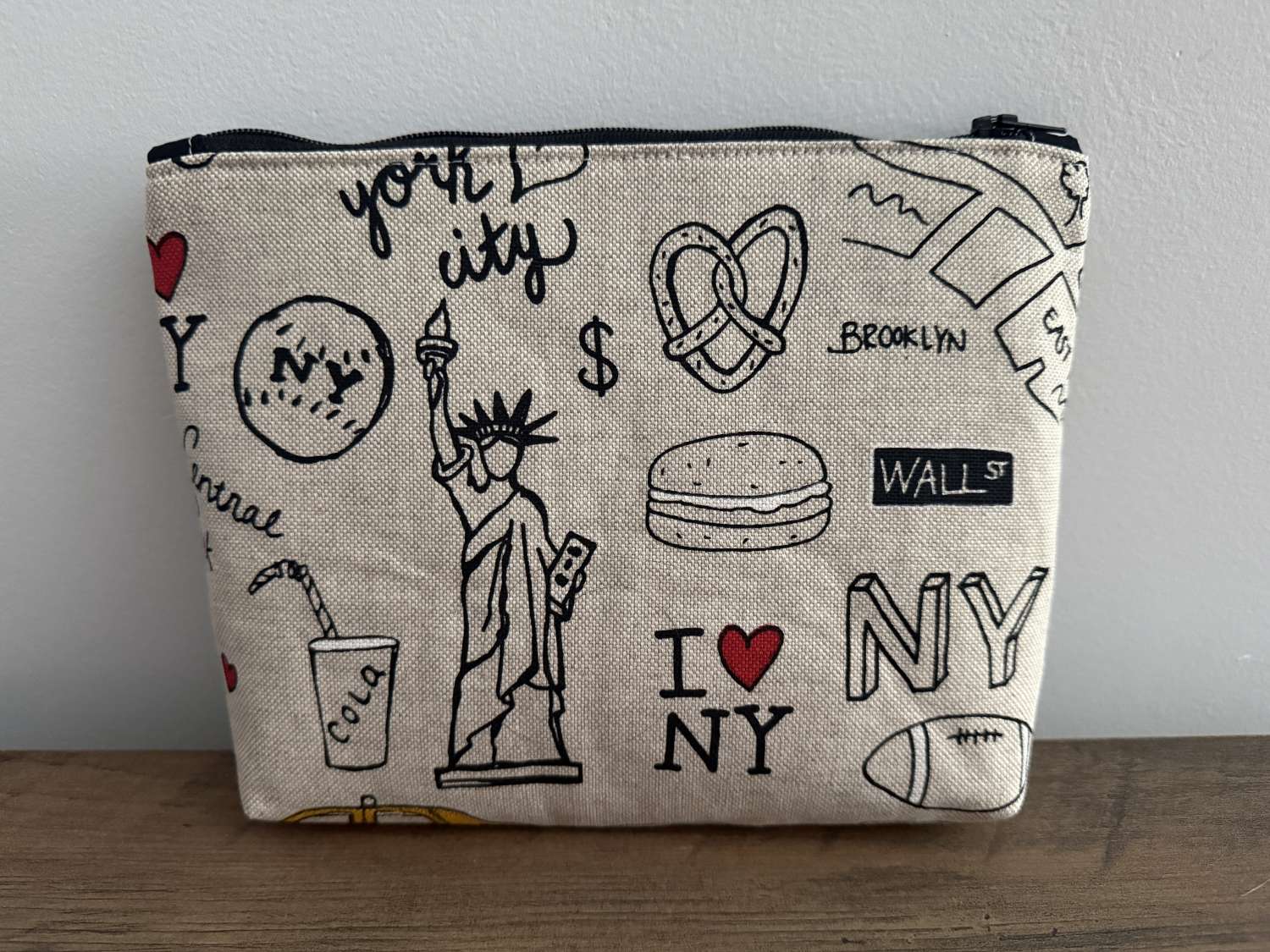 Handmade New York City Make up Bag Handmade New York City Make up Bag