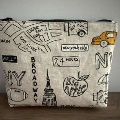 Handmade New York City Make up Bag 1 Handmade New York City Make up Bag 1