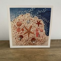 Beach scene blank card. Photo card