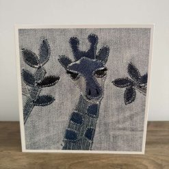 Giraffe jungle blank card. Photo card